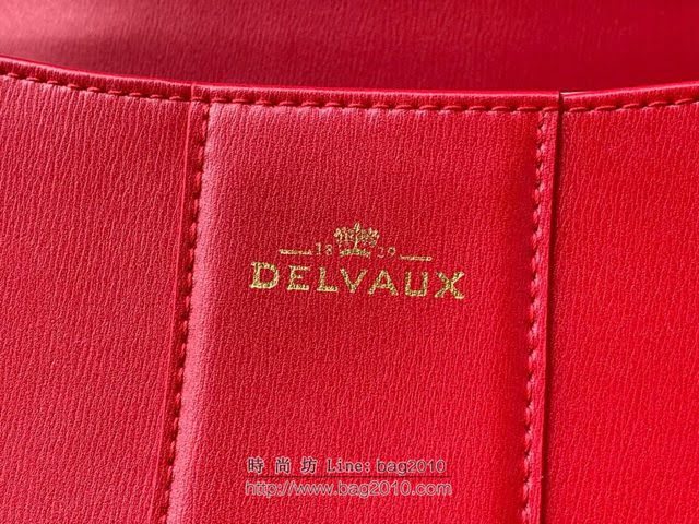 DELVAUX女包 Brillant手袋 德爾沃女手提包 Dv0028原版 大紅 比利時Delvaux單肩包  fcs1294